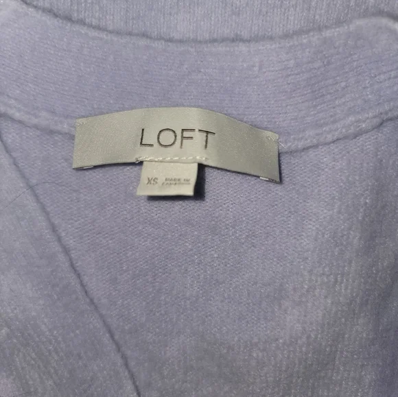 LOFT Cardigan Size XS Purple - Picture 4 of 7